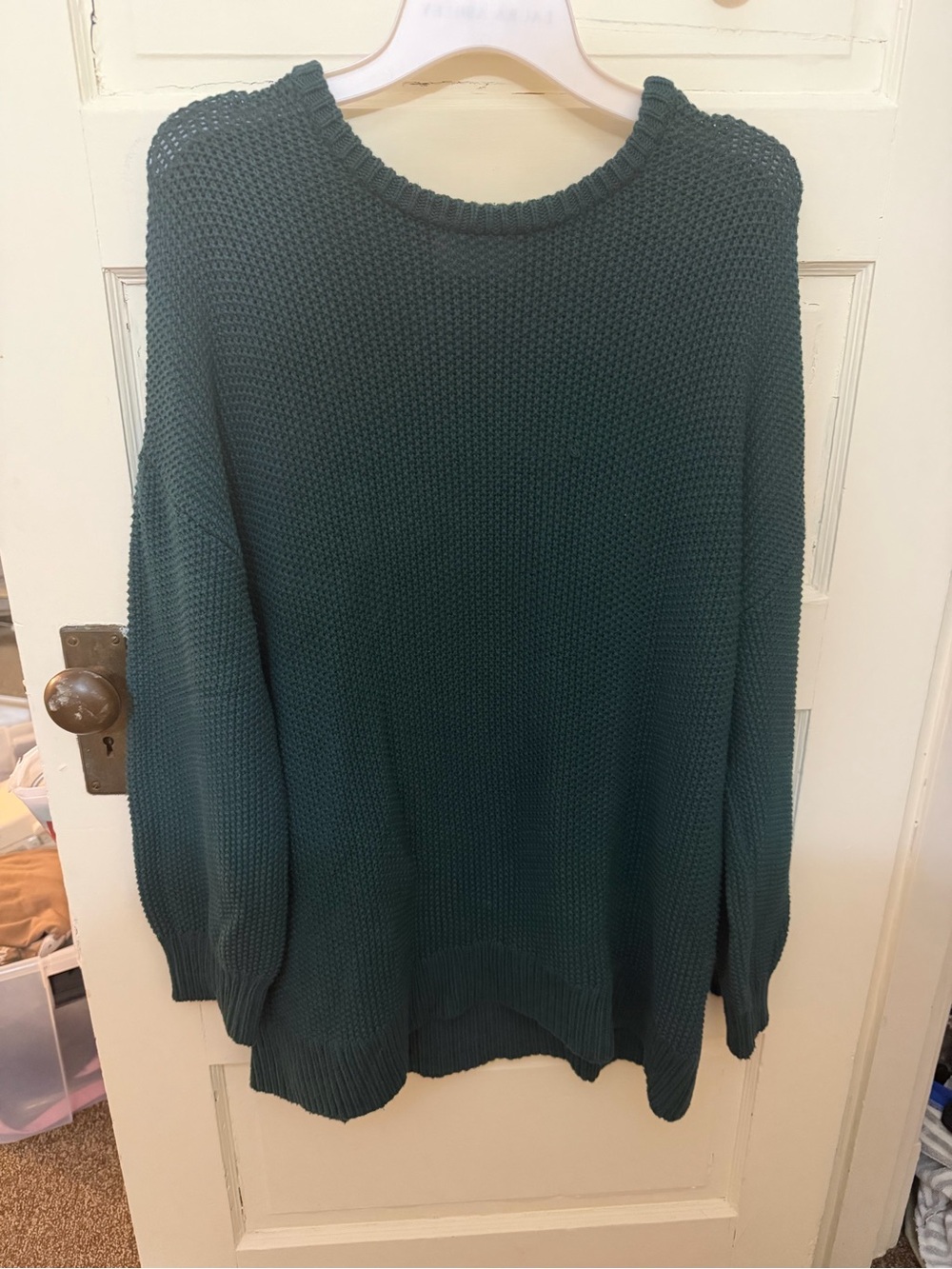 Old Navy green waffle knit sweater